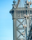 The Manhattan Bridge Tower, New York City Royalty Free Stock Photo