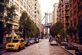 Manhattan bridge from Washington street