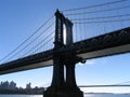 Manhattan Bridge Western Tower, Backlit by Afternoon Sun