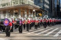 Annual Macy\'s Thanksgiving Parade on 6th Avenue. Rutgers University Marching Band