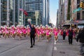 Annual Macy\'s Thanksgiving Parade on 6th Avenue. Cheerleaders the spirit of America