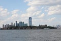 Manhattan downtown skyline in day time Royalty Free Stock Photo