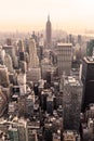 New York City. Manhattan downtown skyline panorama. Royalty Free Stock Photo