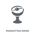 manhattan drink icon from Drinks collection. Royalty Free Stock Photo