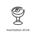 manhattan drink icon from Drinks collection. Royalty Free Stock Photo