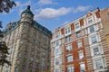 Manhattan, elegant old apartment buildings Royalty Free Stock Photo