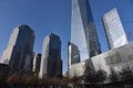 Skyscrapers in New York, Manhattan financial district Royalty Free Stock Photo