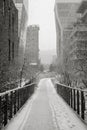 Manhattan Highline in winter, NYC Royalty Free Stock Photo