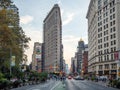 Manhattan, New York City, United States of America : [ Flatiron Fuller building built by Daniel Burnham, Madison Square Plaza ] Royalty Free Stock Photo