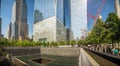 Manhattan, New York city, United States of America : World Trade Center 9-11 terrorist attack victim memorial museum, fountain