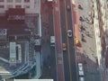 Manhattan Street Crosswalk Intersection With Traffic