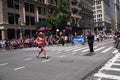 Manhattan, New York, June, 2017: people in The Gay Pride Parade crossing street