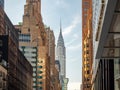 Manhattan, New York, United States of America : [ City architecture details from above and down below, apartment bui Royalty Free Stock Photo