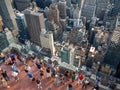 Manhattan, New York, United States of America : [ City architecture details from above and down below, apartment bui