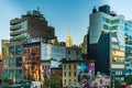 Manhattan, New York, USA - August 29, 2019: High Line Park in Manhattan. View of the surrounding houses and parks. High Line is a Royalty Free Stock Photo