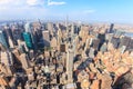 Manhattan as seen from the Empire State Building Royalty Free Stock Photo