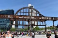 Entrance to Pier 51 at the Hudson River Park, Manhattan, New York City Royalty Free Stock Photo