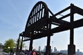 Entrance to Pier 51 at the Hudson River Park, Manhattan, New York City Royalty Free Stock Photo