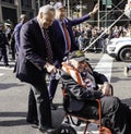 Manhattan, New York, USA - November 11, 2019: 100th Annnual Veteran Day Parade in New York