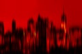 Manhattan at night Royalty Free Stock Photo