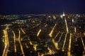 Manhattan at night from Empire State Building, New York City, NY Royalty Free Stock Photo