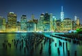 New York City skyline at night