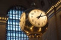 A clock at Grand CentralÃ¢â¬â¢s Main Concourse
