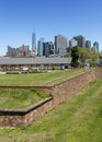 Manhattan, NYC seen from Fort Jay on Governors Island