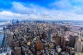 Manhattan from One World Observatory, New York City, USA Royalty Free Stock Photo