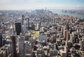 Manhattan panorama at New York City Royalty Free Stock Photo