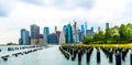 Manhattan panoramic skyline view. New York City, USA Royalty Free Stock Photo