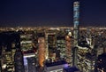 Manhattan and 432 Park at Night