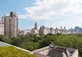 Manhattan skyline and the Central Park Royalty Free Stock Photo