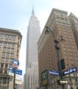 Manhattan Skyline with Empire State Building, New York City, USA. Royalty Free Stock Photo