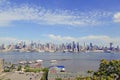 Manhattan skyline with Hudson River, New York Cit Royalty Free Stock Photo