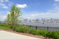 Manhattan skyline with Hudson River, New York Cit Royalty Free Stock Photo