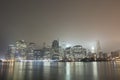 Manhattan skyline at night