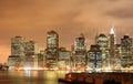 Manhattan skyline At Nightt