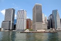 Manhattan Skyline with One World Trade Center Building over Hudson River, New York City Royalty Free Stock Photo