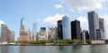 Manhattan Skyline with One World Trade Center Building over Hudson River, New York City Royalty Free Stock Photo