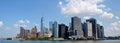 Manhattan Skyline with One World Trade Center Building over Hudson River, New York City Royalty Free Stock Photo