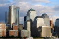 Manhattan Skyline over Hudson River, New York City Royalty Free Stock Photo