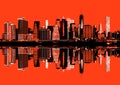 Manhattan skyline panorama poster