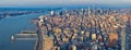 Manhattan skyline panoramic view, New York City Royalty Free Stock Photo