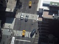 Manhattan Street Crosswalk Intersection With Traffic