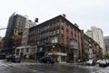 Manhattan street view in the autumn, New York City, USA. Royalty Free Stock Photo