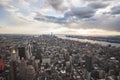Manhattan street view from Empire State Building in New York City Royalty Free Stock Photo
