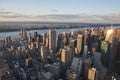 Manhattan street view from Empire State Building in New York City Royalty Free Stock Photo