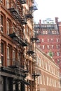 Old historic buildings in Manhattan, New York City, USA