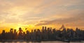 Manhattan sunrise Royalty Free Stock Photo